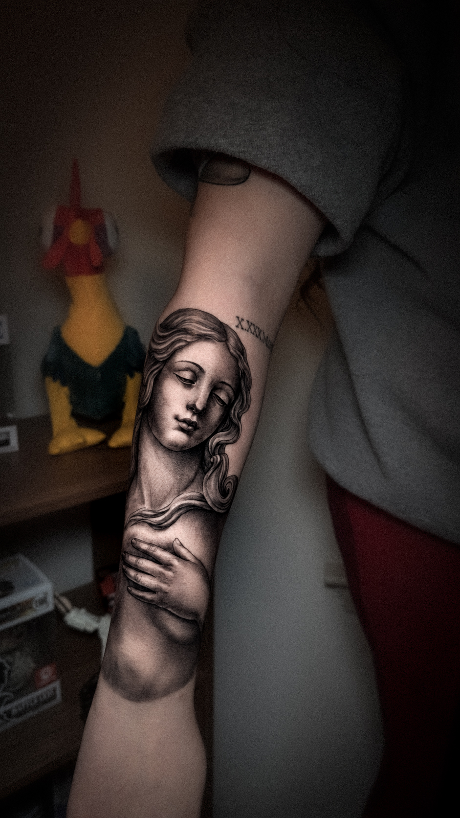 Classical sculpture tattoo